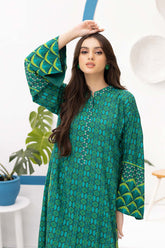 2-PC Printed Khaddar Shirt with Qlot Trouser CPM22-130